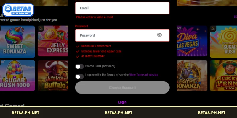 Mga Kinakailangan sa Pagpaparehistro sa BET88