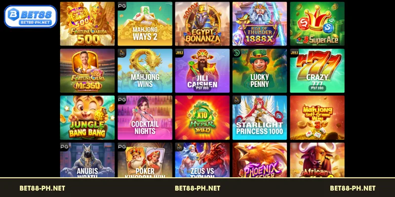 Mga Sikat na Game Providers ng Slots BET88