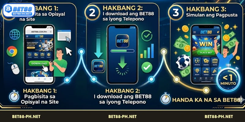 Paano i download ang BET88 app sa loob lamang ng 1 minuto